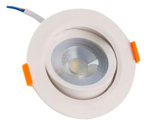 Spot Smd Demi Led Bivolt Redondo Foco Dirigível 5w 3000k