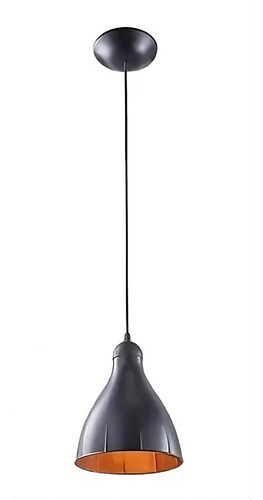 Lustre Pendente Balcão Cozinha Americana Preto Cobre