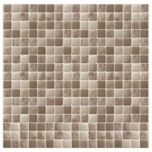 Papel De Parede Adesivo Pastilha Mesclado Bege 300X52Cm